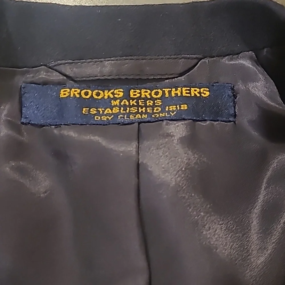 VTG BROOKS BROTHERS CLASSIC 100% WOOL TEXTURED SPORT COAT BLAZER - Picture 4 of 12
